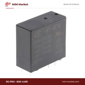 Relé de potencia RS PRO 800-4495 – SPDT, bobina 5 V dc, 20 A