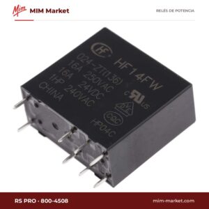 Relé de potencia RS PRO 800-4508 – SPDT, bobina 24 V dc, 20 A