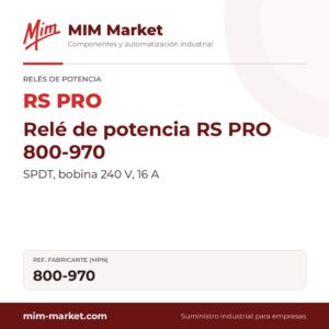 Relé de potencia RS PRO 800-970 – SPDT, bobina 240 V, 16 A