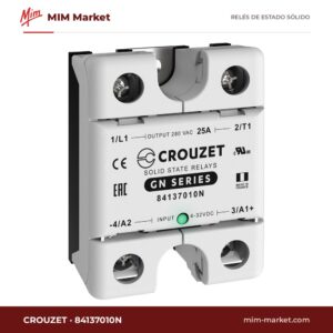 Relé de estado sólido Crouzet 84137010N – 25 A, 24-280 V ac