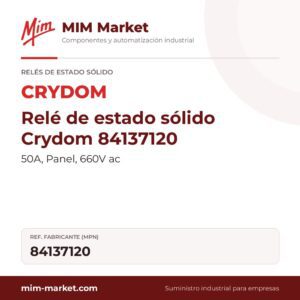 Relé de estado sólido Crydom 84137120 – 50A, Panel, 660V ac