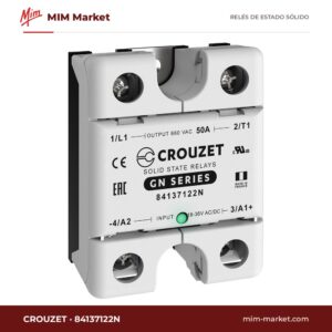 Relé de estado sólido Crouzet 84137122N – 50 A, 48-660 V ac