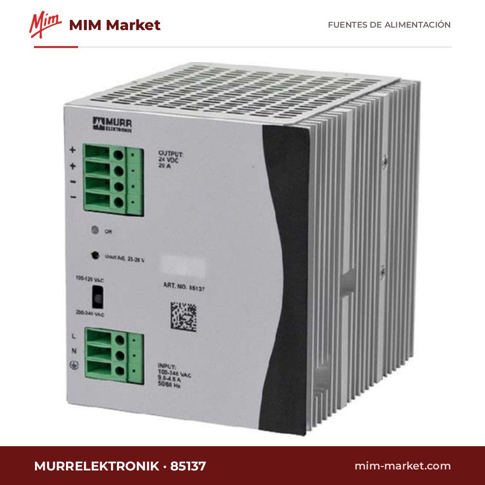Fuente de alimentación carril DIN Murrelektronik 85137