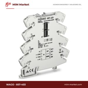 Amplificador separador universal bipolar WAGO 857-403 – serie JUMPFLEX 857, U/I a U/I