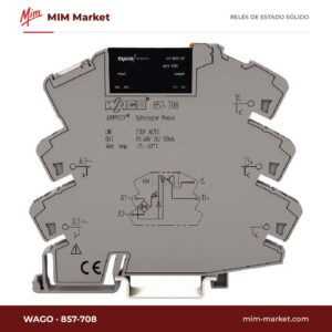 Módulo de relé de estado sólido WAGO 857-708 – 100 mA, hasta 48 V dc