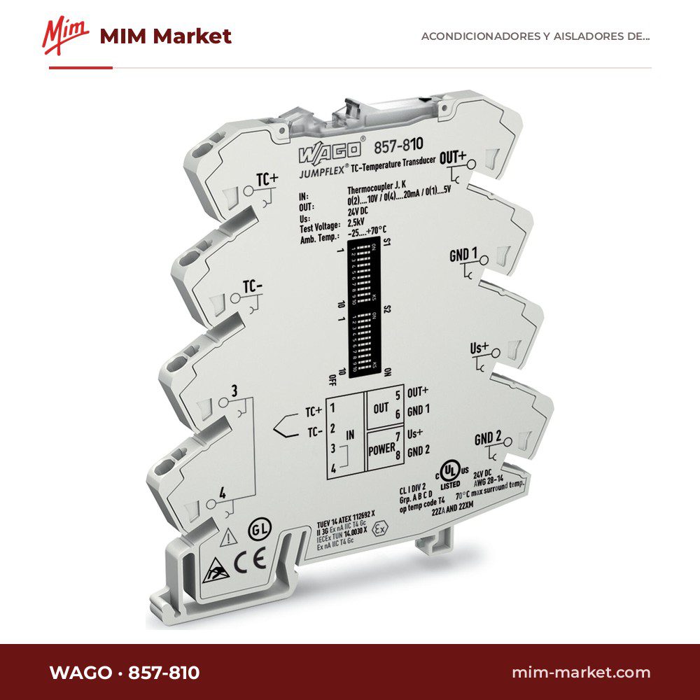 Acondicionador de señal WAGO 857-810