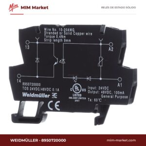 Módulo de relé de estado sólido Weidmüller 8950720000 – 100 mA, 5-48 V