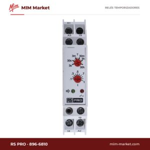 Relé temporizador RS PRO 896-6810 – 24-240 V ac / 24 V dc, Retardo a la conexión