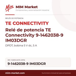 Relé de potencia TE Connectivity 9-1462038-9 IM03DGR – DPDT, bobina 5 V dc, 5 A