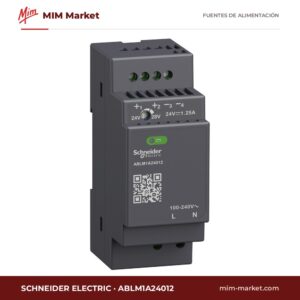 Fuente de alimentación carril DIN Schneider Electric ABLM1A24012 – 24 V DC, 1,25 A, 30 W