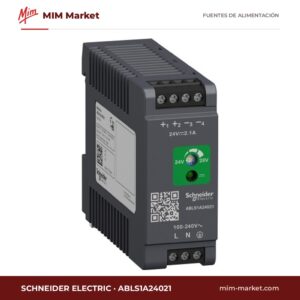 Fuente de alimentación carril DIN Schneider Electric ABLS1A24021 – 24 V DC, 2,1 A