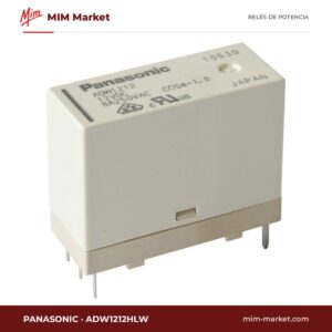 Relé de potencia Panasonic ADW1212HLW – SPST, bobina 12 V dc, 16 A