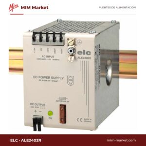 Fuente de alimentación carril DIN ELC ALE2402R – 24 V DC, 2,5 A, 60 W