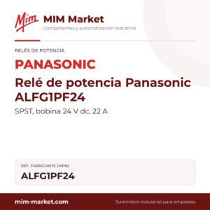 Relé de potencia Panasonic ALFG1PF24 – SPST, bobina 24 V dc, 22 A