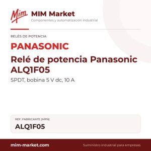 Relé de potencia Panasonic ALQ1F05 – SPDT, bobina 5 V dc, 10 A