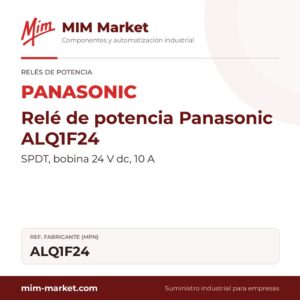 Relé de potencia Panasonic ALQ1F24 – SPDT, bobina 24 V dc, 10 A