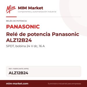 Relé de potencia Panasonic ALZ12B24 – SPDT, bobina 24 V dc, 16 A