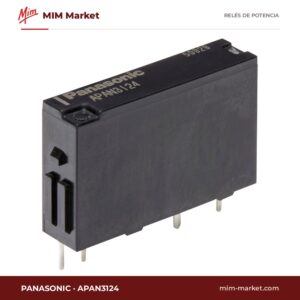 Relé de potencia Panasonic APAN3124 – SPST, bobina 24 V dc, 5 A