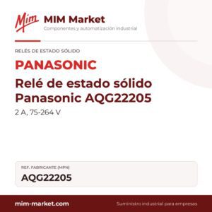 Relé de estado sólido Panasonic AQG22205 – 2 A, 75-264 V