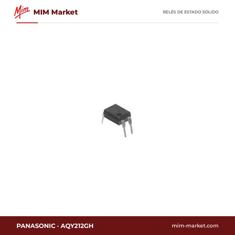 Relé de estado sólido Panasonic AQY212GH – 1.1A, 60V