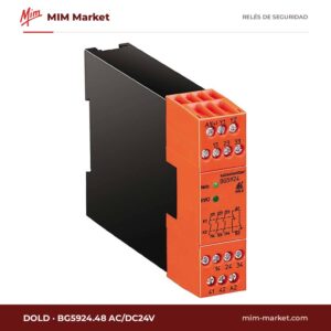 Relé de seguridad Dold BG5924.48 AC/DC24V – 24 V AC/DC, 4 contactos de seguridad