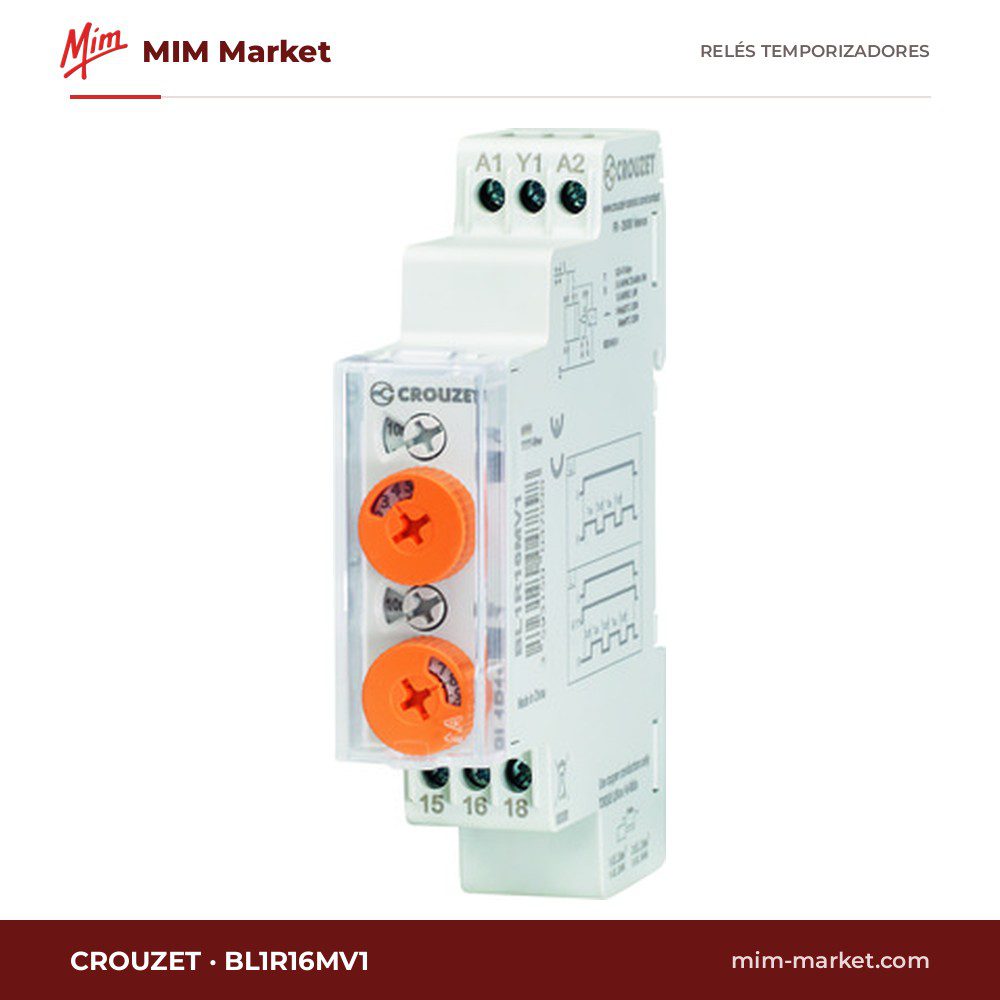 Relé temporizador Crouzet BL1R16MV1