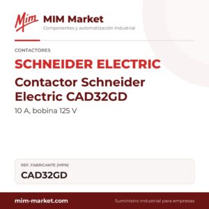 Contactor Schneider Electric CAD32GD – 10 A, bobina 125 V