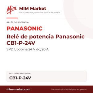 Relé de potencia Panasonic CB1-P-24V – SPDT, bobina 24 V dc, 20 A