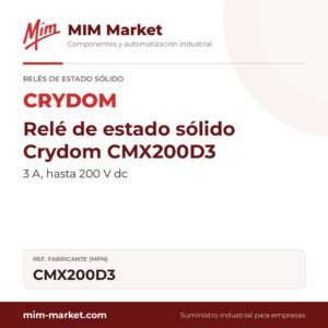 Relé de estado sólido Crydom CMX200D3 – 3 A, hasta 200 V dc