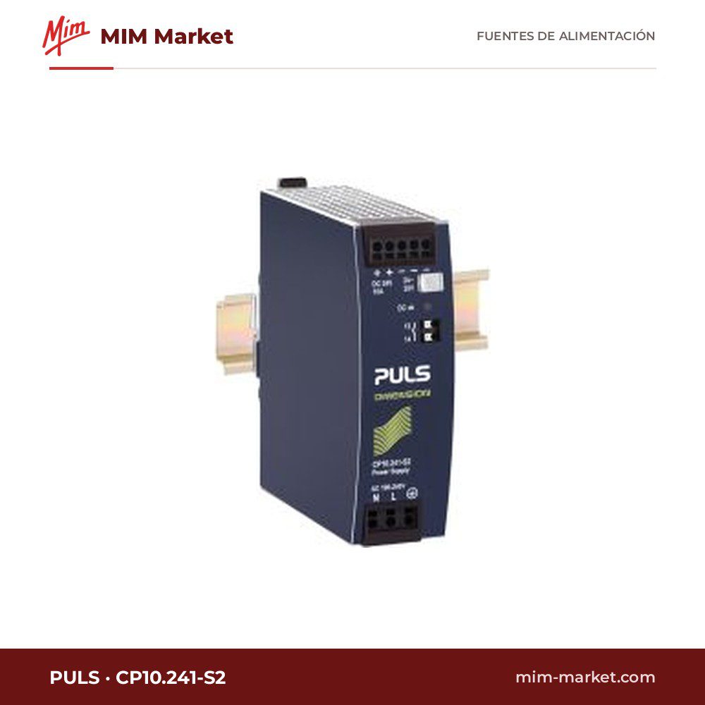 Fuente de alimentación carril DIN PULS CP10.241-S2 – 24 V DC, 10 A, 240 W
