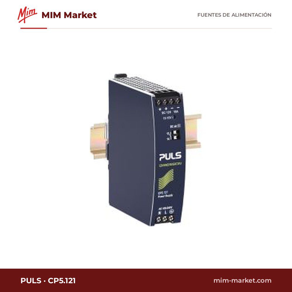 Fuente de alimentación carril DIN PULS CP5.121 – 12 V DC, 10 A, 120 W