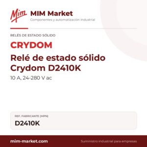 Relé de estado sólido Crydom D2410K – 10 A, 24-280 V ac