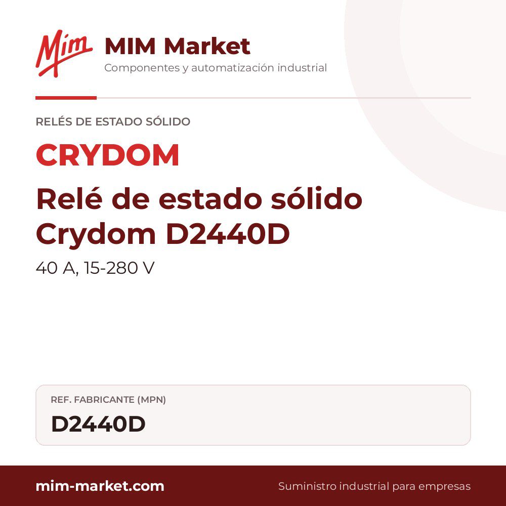 Relé de estado sólido Crydom D2440D – 40 A, 15-280 V