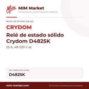 Relé de estado sólido Crydom D4825K – 25 A, 48-530 V ac