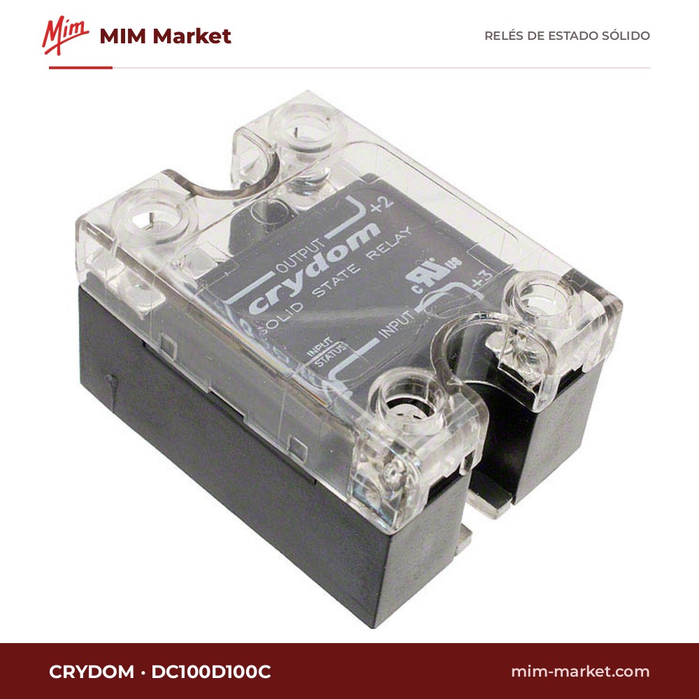 Relé de estado sólido Crydom DC100D100C – 100 A, 1-72 V dc