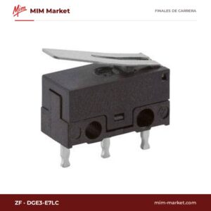 Microrruptor sub-subminiatura ZF DGE3-E7LC – serie DG, SPDT, 3 A a 125/250 V AC, palanca recta, PCB rectos