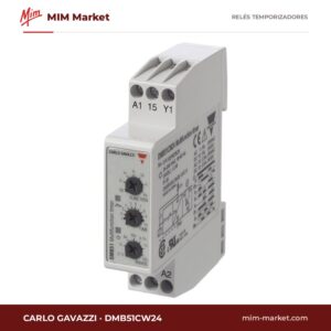Relé temporizador Carlo Gavazzi DMB51CW24 – 12-240 V ac / 12 - 240 V dc, Multifunción
