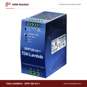 Fuente de alimentación carril DIN TDK-Lambda DPP-120-24-1 – 24 V DC, 5 A, 120 W