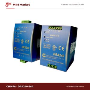 Fuente de alimentación carril DIN Chinfa DRA240-24A