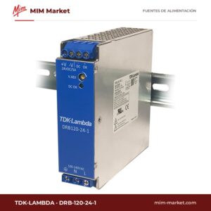 Fuente de alimentación carril DIN TDK-Lambda DRB-120-24-1