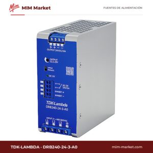Fuente de alimentación carril DIN TDK-Lambda DRB240-24-3-A0