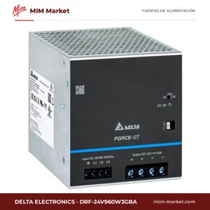 Fuente de alimentación carril DIN Delta Electronics DRF-24V960W3GBA – 24 V DC, 40 A, 960 W