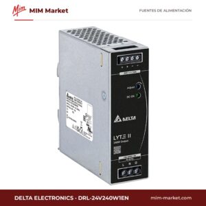 Fuente de alimentación carril DIN Delta Electronics DRL-24V240W1EN