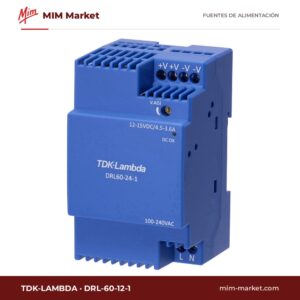 Fuente de alimentación carril DIN TDK-Lambda DRL-60-12-1