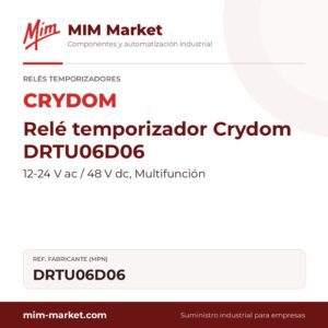 Relé temporizador Crydom DRTU06D06 – 12-24 V ac / 48 V dc, Multifunción