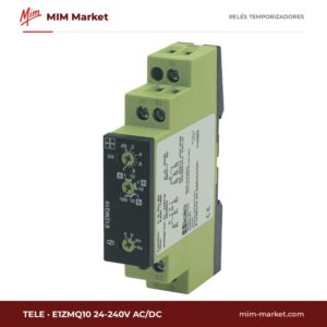 Relé temporizador Tele E1ZMQ10 24-240V AC/DC – 24-240 V ac / 240 V dc, Multifunción