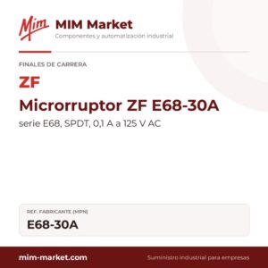 Microrruptor ZF E68-30A – serie E68, SPDT, 0,1 A a 125 V AC