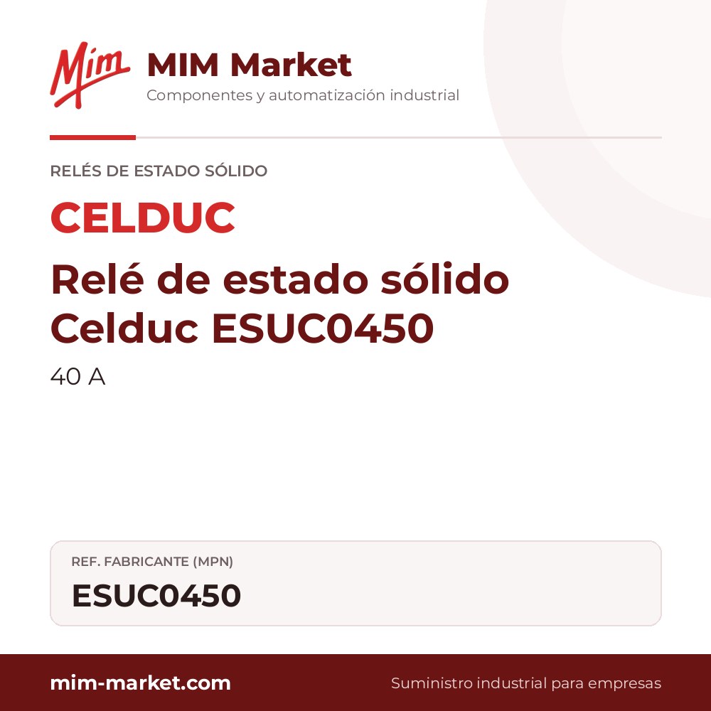 Relé de estado sólido Celduc ESUC0450 – 40 A