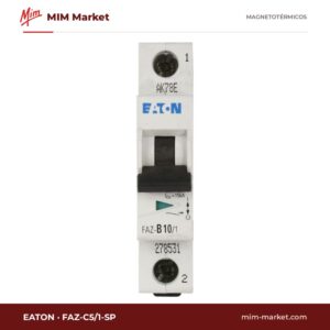 Interruptor magnetotérmico Eaton FAZ-C5/1-SP – FAZ, 1P, curva C, 5 A, 277 V AC, 15 kA