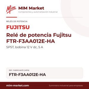 Relé de potencia Fujitsu FTR-F3AA012E-HA – SPST, bobina 12 V dc, 5 A
